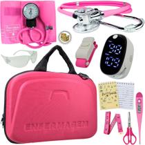 Kit Enfermagem Maleta Completo Super Luxo + Monitor Glicose