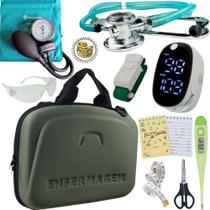 Kit Enfermagem Maleta Completo Super Luxo + Monitor Glicose