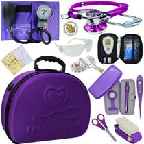 Kit Enfermagem Maleta Exclusia Top Estagio Estetoscopio Aparelho De Pressao Kit Enfermagem Maleta Exclusia Top Estagio Estetoscopio Aparelho De Pressao