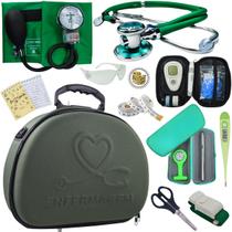 Kit Enfermagem Maleta Exclusia Top Estagio Estetoscopio Aparelho De Pressao
