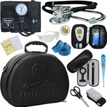 Kit Enfermagem Maleta Exclusia Top Estagio Estetoscopio Aparelho De Pressao
