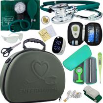 Kit Enfermagem Maleta Super Luxo Completa Aparelho Esteto Estagio Medicina