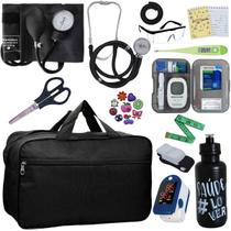 Kit Enfermagem Manual Aparelho de Pressão Estetoscopio Multi Completo Premium