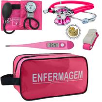 Kit Enfermagem Necessaire Esteto Aparelho De Pressão
