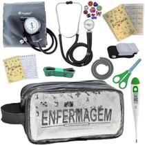 Kit Enfermagem Profissional Glicose Estagio Saude Completo