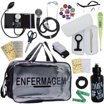 Kit Enfermagem Top Cores Premium Completo Estagio Estetoscopio Aparelho de Pressao Enfermagem