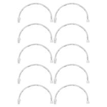 Kit engate flexível pvc fortlev 1/2 x 50cm - 10 unidades