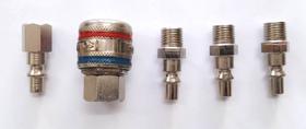 Kit Engate Rápido com 3 Pinos Macho e 1 Pino Fêmea 1/4 Pol. BSP Kit Engate Rápido com 3 Pinos Macho e 1 Pino Fêmea 1/4 Pol. BSP