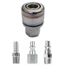 Kit Engate Rápido Compressor 1/4 Npt Kit 4 Peças Conectores Kit Engate Rápido Compressor 1/4 Npt Kit 4 Peças Conectores