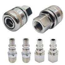 Kit Engate Rápido Compressor 1/4 Npt Kit 6 Peças Conectores