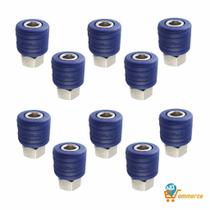 Kit Engate Rápido De Ar 1/4 Fêmea 10 Und Schweers