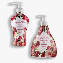 Kit English Rose Mahogany Sabonete Liquido 400ml e Hidratante 350ml Kit English Rose Mahogany Sabonete Liquido 400ml e Hidratante 350ml