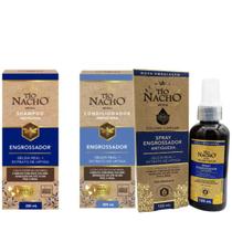 Kit Engrossador 200mL e Spray Engrossador 120mL - Tio Nacho Kit Engrossador 200mL e Spray Engrossador 120mL - Tio Nacho