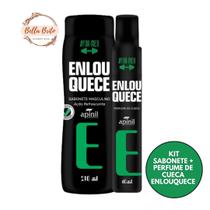 KIT ENLOUQUECE COM SABONETE INTIMO MASCULINO 210ml E PERFUME DE CUECA 40ml