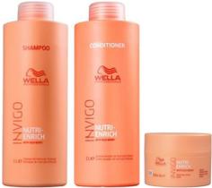 Kit Enrich - Shampoo 1000ml + Condicionador 1000ml + Máscara 150g - WELLA