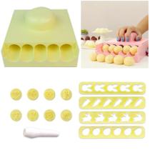 Kit Enrolador 12G Carimbo E Cortador Doces Páscoa Bluestar