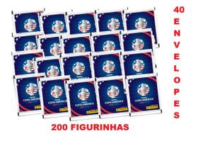 Kit Envelopes com Figurinhas da Copa América 2024 Conmebol Usa