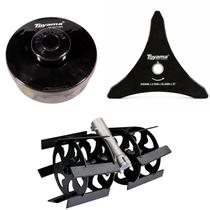 Kit Enxada Rotativa Toyama Carretel Automático e Lâmina 3 Pontas para Roçadeira Kit Enxada Rotativa Toyama Carretel Automático e Lâmina 3 Pontas para Roçadeira