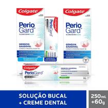 Kit Enxaguante Bucal PerioGard Sem Álcool Anti-Gengivite Colgate 250ml + 60g