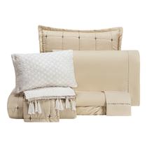 Kit Enxoval 9 Peças Lisboa Bordado Dupla Face Casal Padrão