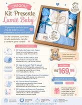 Kit Enxoval Bebê Completo Lumiê Baby 10 Peças 100 Algodão Manta Soft Kit Enxoval Bebê Completo Lumiê Baby 10 Peças 100 Algodão Manta Soft