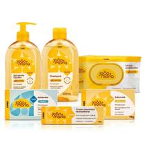 Kit Enxoval Bebe João e Maria Sabonete Shampoo Pomada Lenço Kit Enxoval Bebe João e Maria Sabonete Shampoo Pomada Lenço