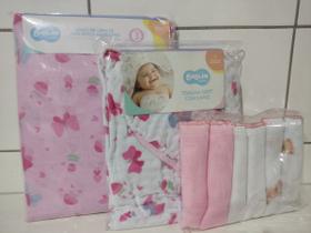 KIT ENXOVAL BEBE JOGO DE LENÇOL, TOALHA DE BANHO E PANO DE BOCA cor:borboleta KIT ENXOVAL BEBE JOGO DE LENÇOL, TOALHA DE BANHO E PANO DE BOCA cor:borboleta