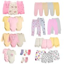 Kit Enxoval Completo 30 Peças Roupa de Bebê Maternidade Menina