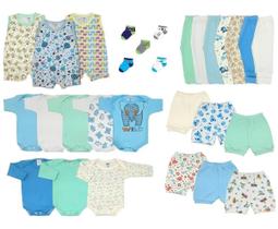 Kit Enxoval Completo 30 Peças Roupa de Bebê Maternidade Menino