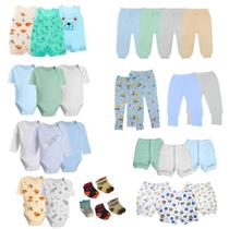 Kit Enxoval Completo 30 Peças Roupa de Bebê Maternidade Menino