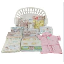 Kit enxoval de bebe infantil + cesto multiuso menina Kit enxoval de bebe infantil + cesto multiuso menina