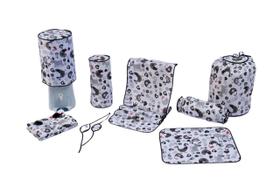 Kit Enxoval De Cozinha 9 Peças Modelo Galinha Preto/Branco