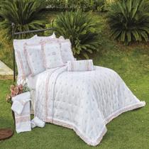 Kit Enxoval King Bordado 400 fios Rivieri Branco Vilela Enxovais 5 peças