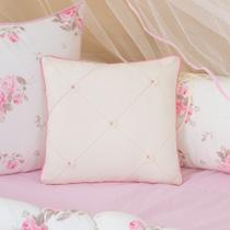 Kit enxoval para berço americano modelo meia trança( harmonia) floral rosa Kit enxoval para berço americano modelo meia trança( harmonia) floral rosa