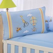 Kit enxoval para berço bebê céu encantado azul menino luxo Kit enxoval para berço bebê céu encantado azul menino luxo