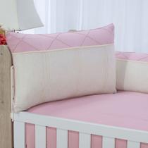 kit enxoval para berço bebê MODELO DE TRANÇA MADRI rosê/bege menina rosê luxo kit enxoval para berço bebê MODELO DE TRANÇA MADRI rosê/bege menina rosê luxo