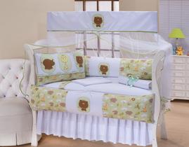 Kit enxoval para berço safari verde menino Kit enxoval para berço safari verde menino