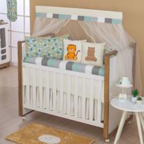 Kit enxoval para berço selva/safari verde menino Kit enxoval para berço selva/safari verde menino