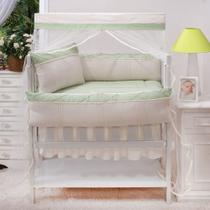 Kit enxoval para mini berço madri verde delicado neutro Kit enxoval para mini berço madri verde delicado neutro