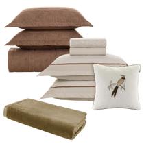 Kit Enxoval Queen 200 Fios Karsten Lençol + Colcha + Manta