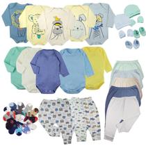 Kit Enxoval Roupa de Bebê Body Mijão 36 Peças Maternidade