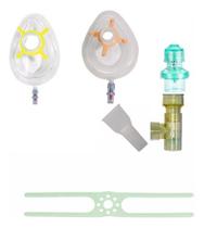 Kit Epap/Cpap Infantil Com 2 Máscaras nº1 e 2