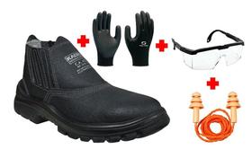 Kit EPI Completo Botina Óculos Protetor Luva