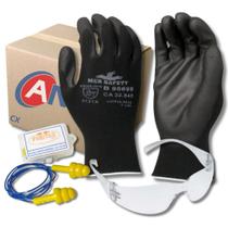 Kit EPI Óculos + Luva PU + Plug