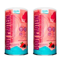Kit Equaliv Body Protein Red 100% Proteina 600g 2 Uni