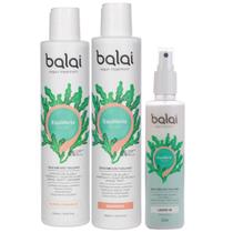 Kit Equilíbrio pH Shampoo Condicionador e Leave-in - Balai