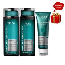 Kit Equilibrium Scalp 1 Shampoo 1 Condicionador 300ml 1 Máscara 250g Truss Kit Equilibrium Scalp 1 Shampoo 1 Condicionador 300ml 1 Máscara 250g Truss