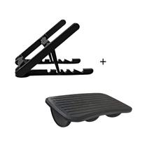 Kit Ergonômico escritório Suporte para Notebook e Apoio para Pés masticmol
