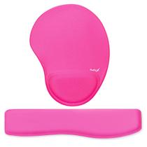 Kit Ergonômico Mouse Pad + Apoio de Pulso para Teclado Rosa Kit Ergonômico Mouse Pad + Apoio de Pulso para Teclado Rosa