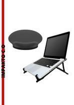 Kit Ergonômico Mouse Pad e Suporte para Notebook Regulavel - NR17 Reliza